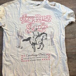 Abercrombie & Fitch Soft Tee in Cream